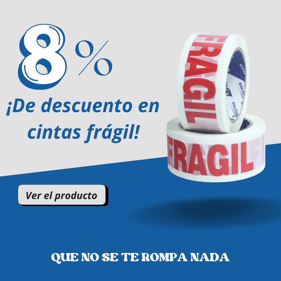 Cinta rotulada( Fragil)